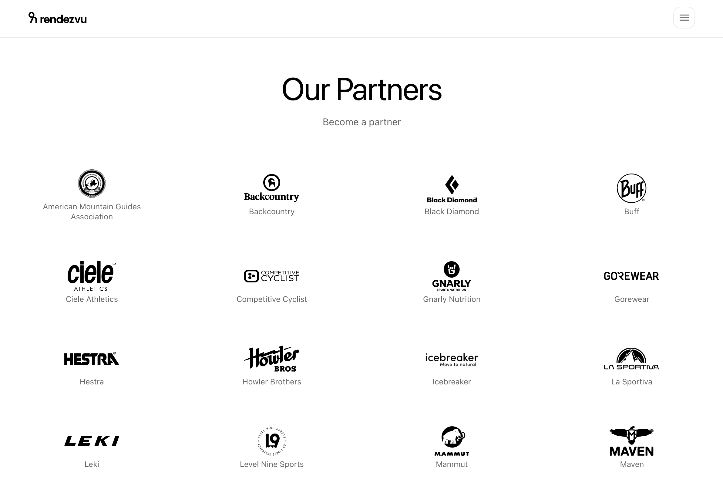 Partners page